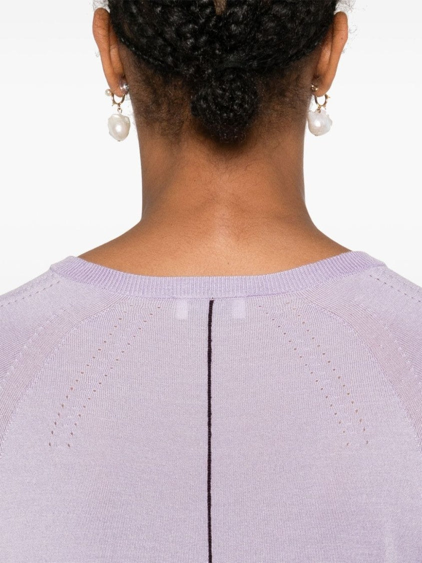 Lanvin Lavender Purple Fine Knit Sweater