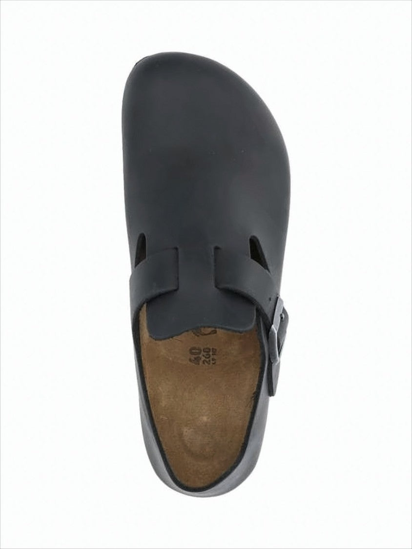 Birkenstock Closed-Toe Sandals With Adjustable Buckle And Suede Lining
