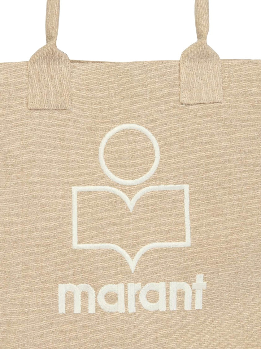 Isabel Marant Small Yenky-Gf Textured Cotton Trapezoidal Tote Bag