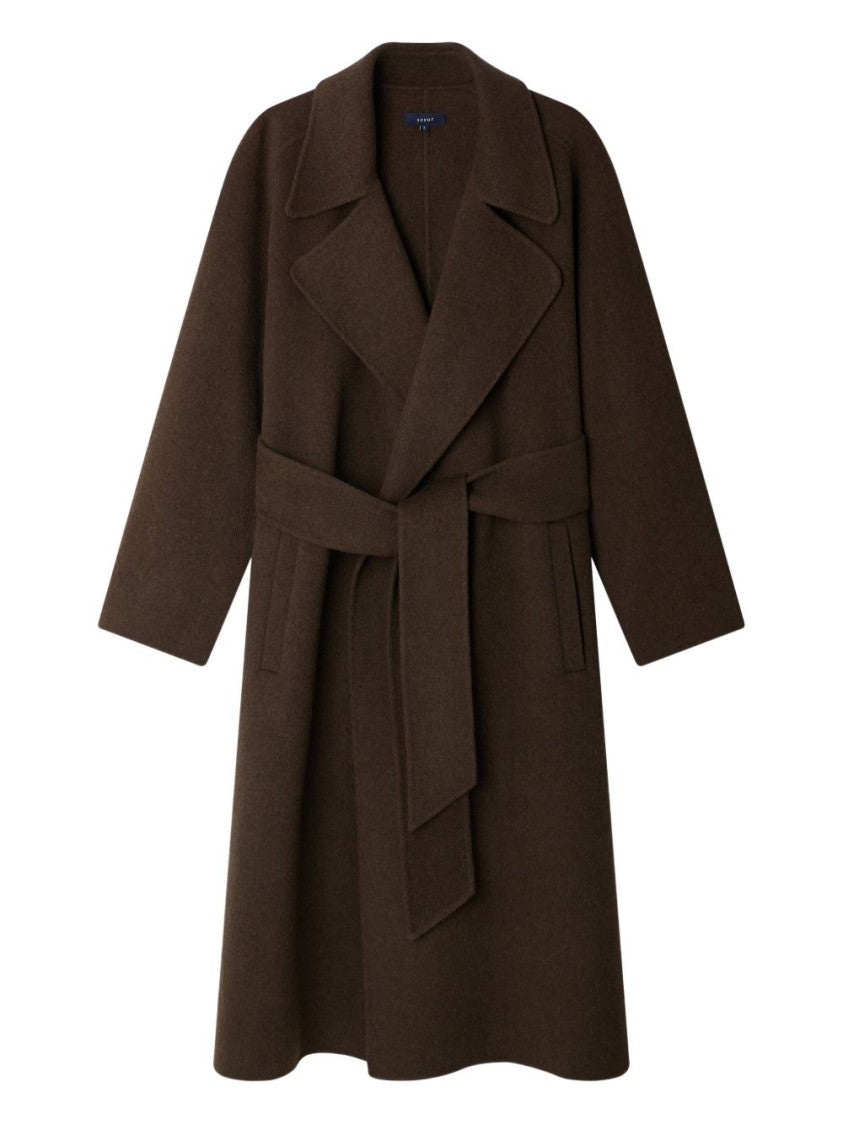 Soeur Mid-Length Wool Blend Coat