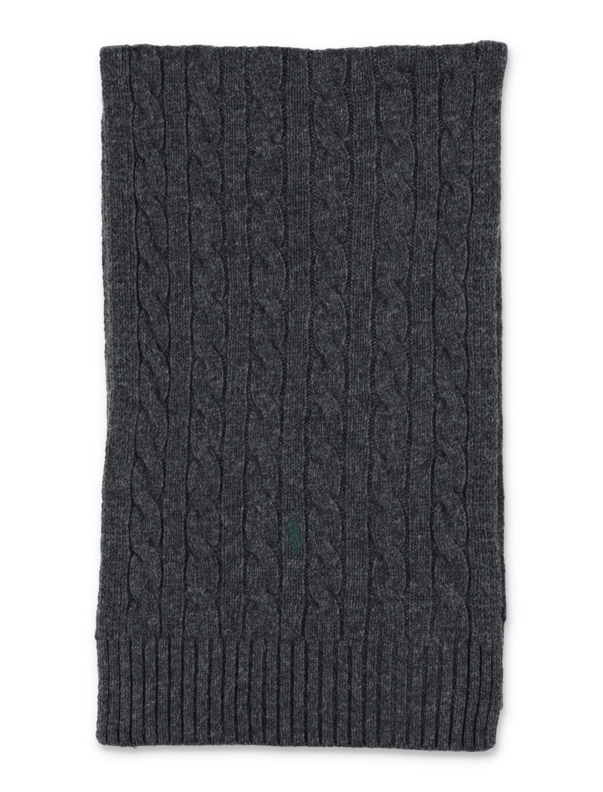 Polo Ralph Lauren Polo  Wool-Blend Cable-Knit Scarf