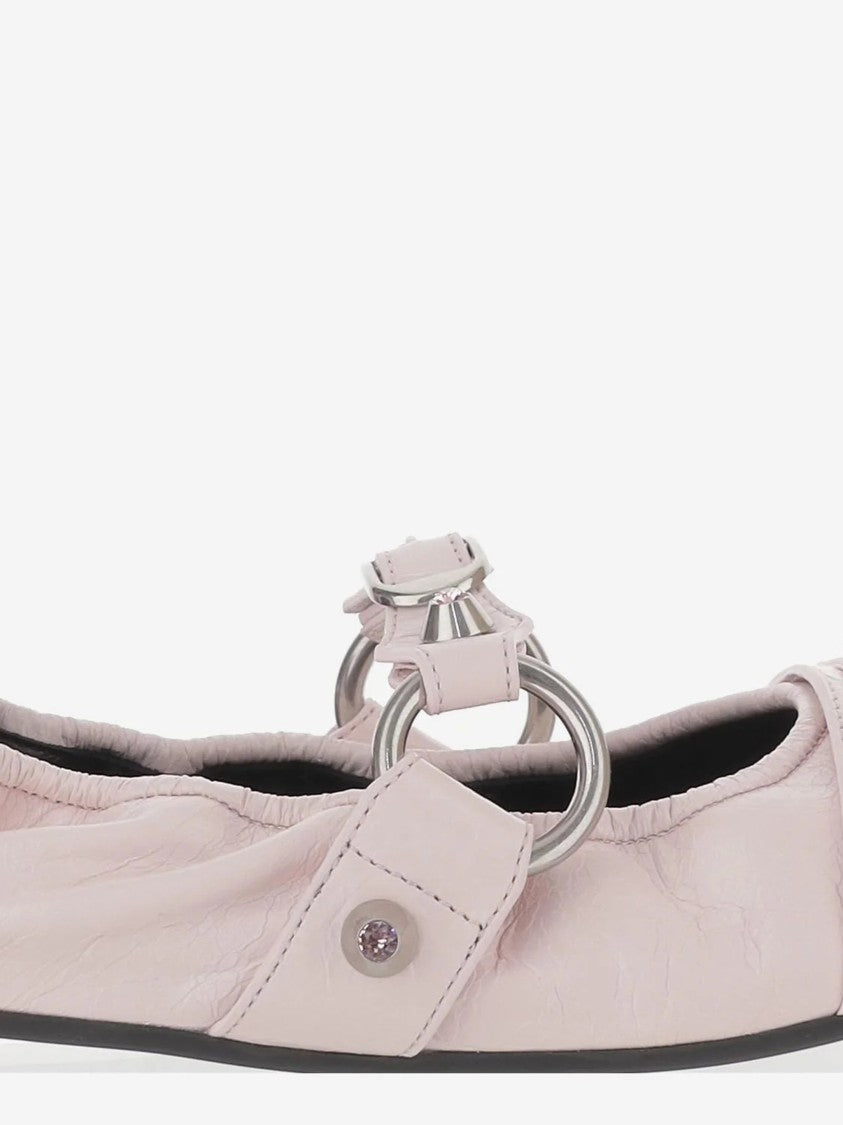Balenciaga Pale Pink City Fl L005 Ballerinas
