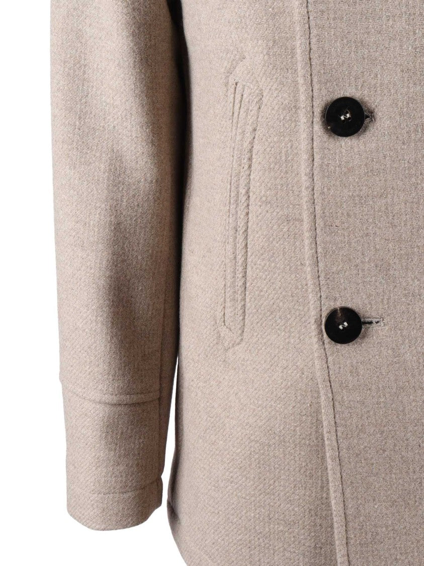 Camplin Island - S Double-Breasted Wool Coat
