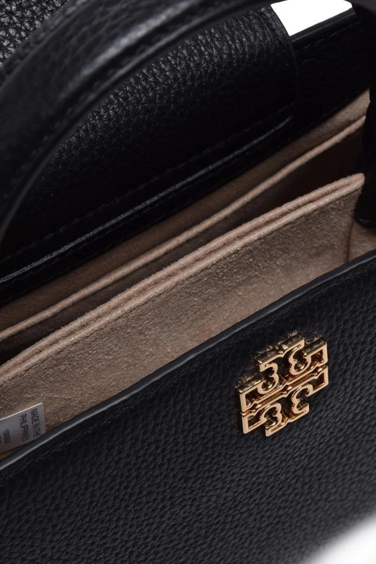 Tory Burch Britten Mini Leather Handbag - Black