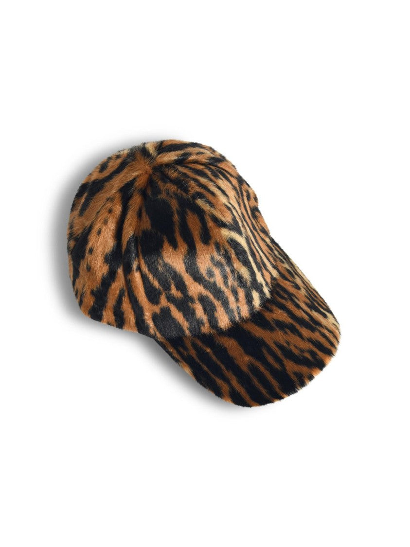 Stand Studio Cyrene Cap In Animalier Modacrylic