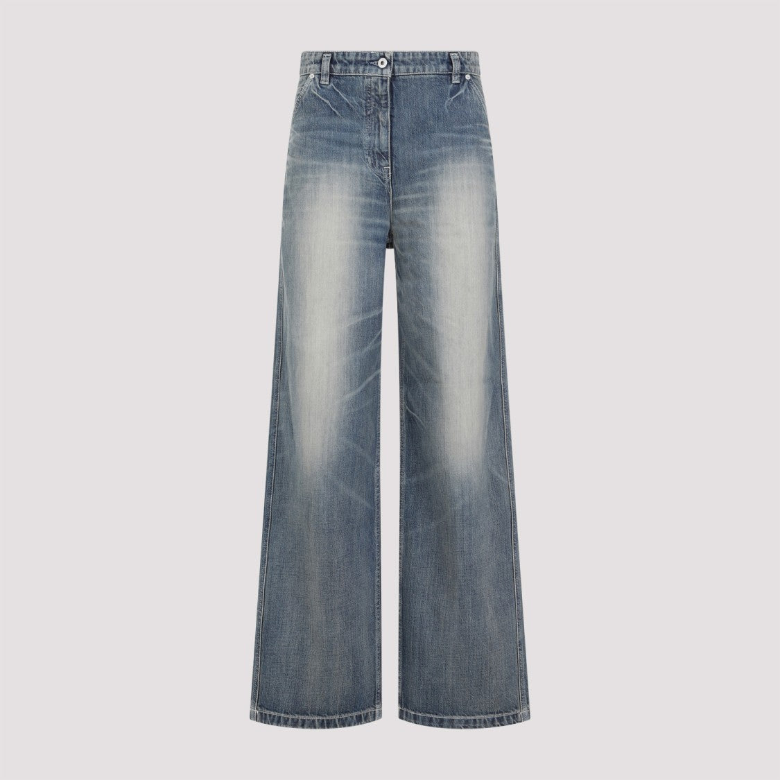 Kenzo Dirty Blue Cotton Denim Pants