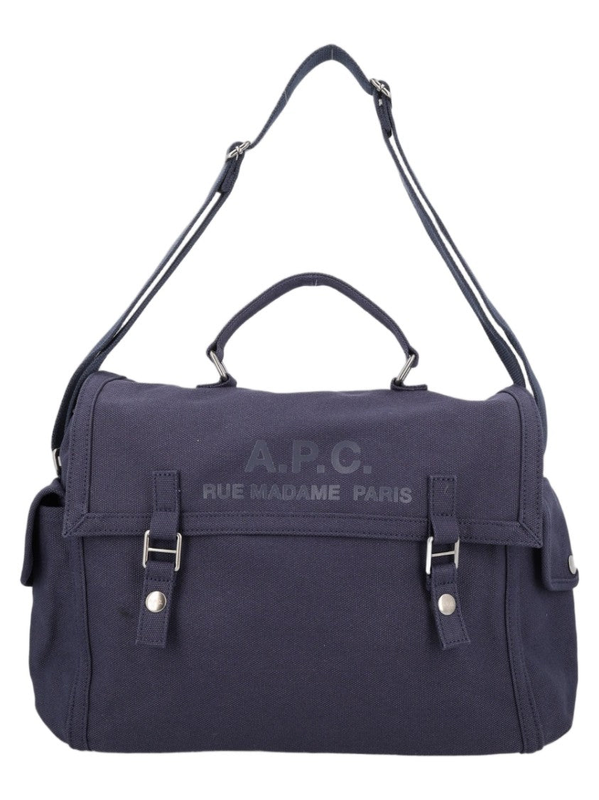 A.P.C. Structured Rectangular Shoulder Bag With Buckle Straps