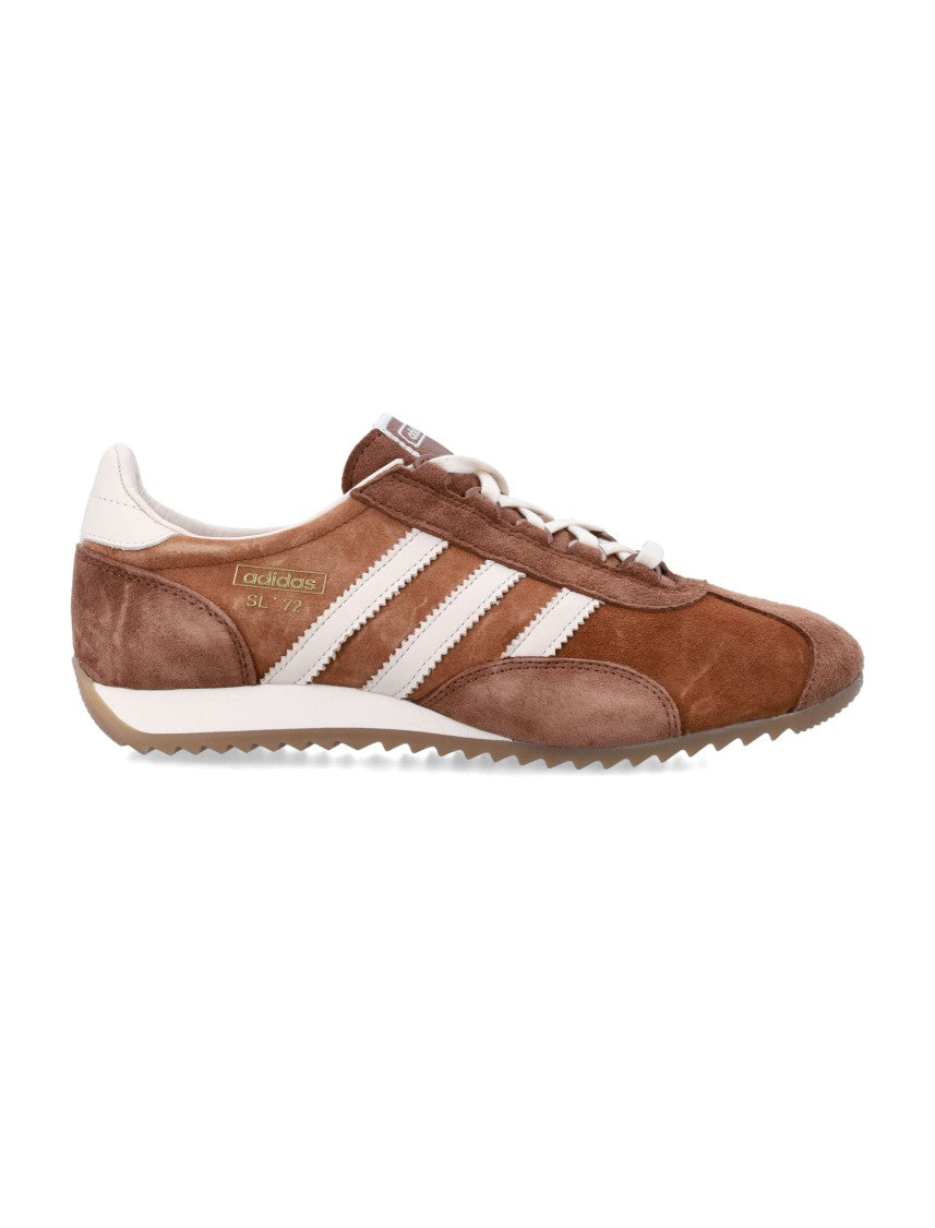 Adidas Suede Brown Sneakers With Cellular Heel Wedge And Retro Accents