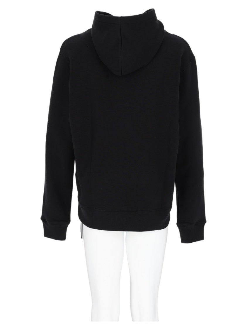 Amiri Black Relaxed-Fit Logo Hooded Sweatshirt