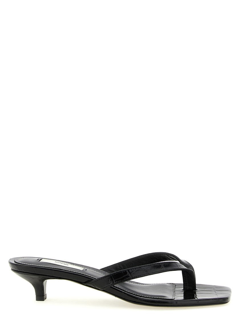 Totême 'Croco-Embossed' Sandals