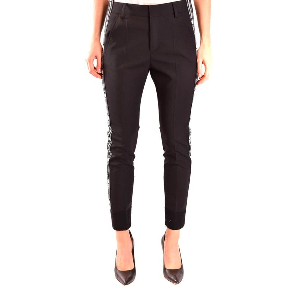 Dsquared2 Tailored Black Wool Trousers