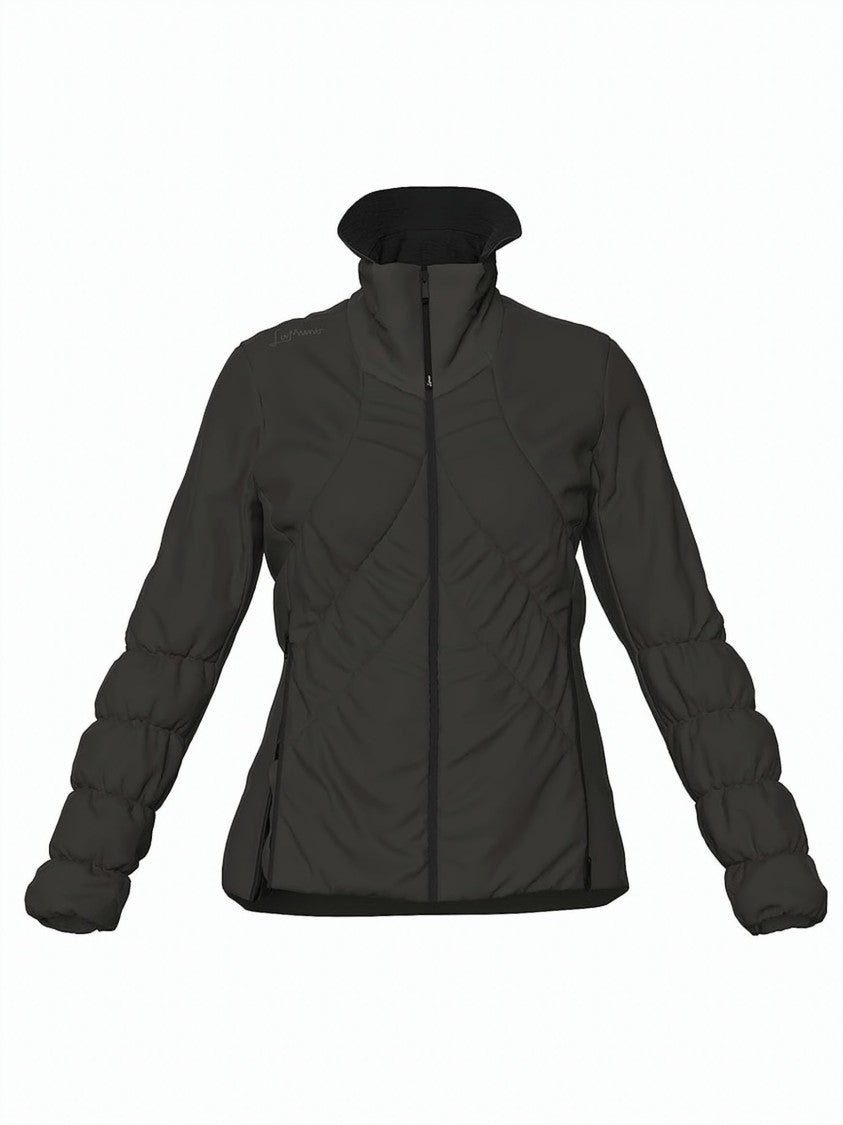 Lamunt Black Samuela Textured High-Collar Polyamide Jacket