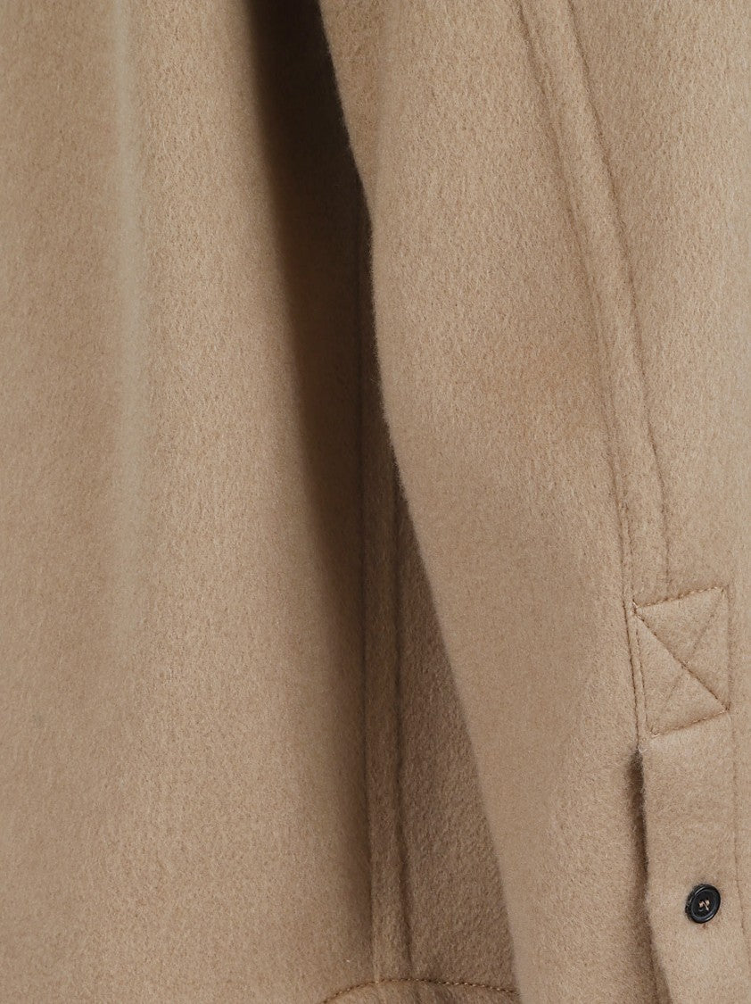 Off-White Tailored Cashmere Shirt With Minimalist Design