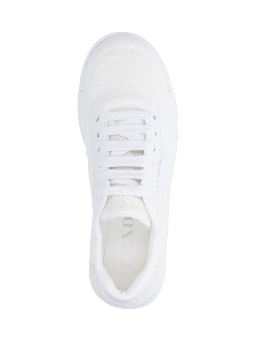 Prada Logo Sneakers – White