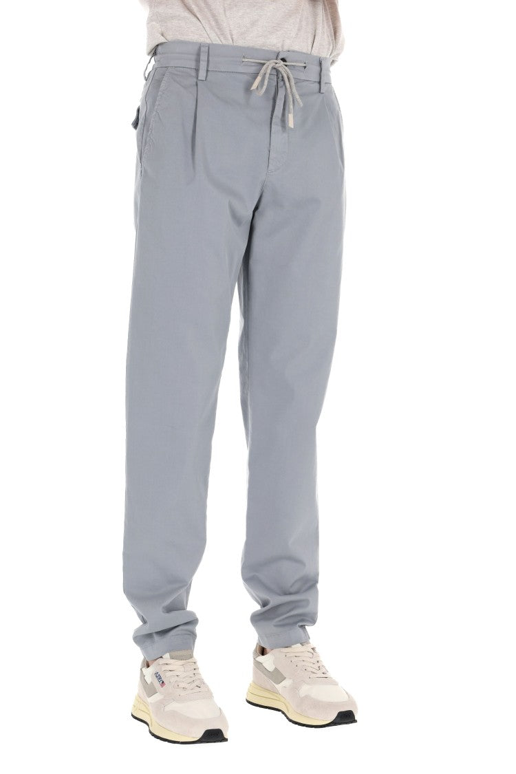 Eleventy Comfort Cotton Drawstring Trousers