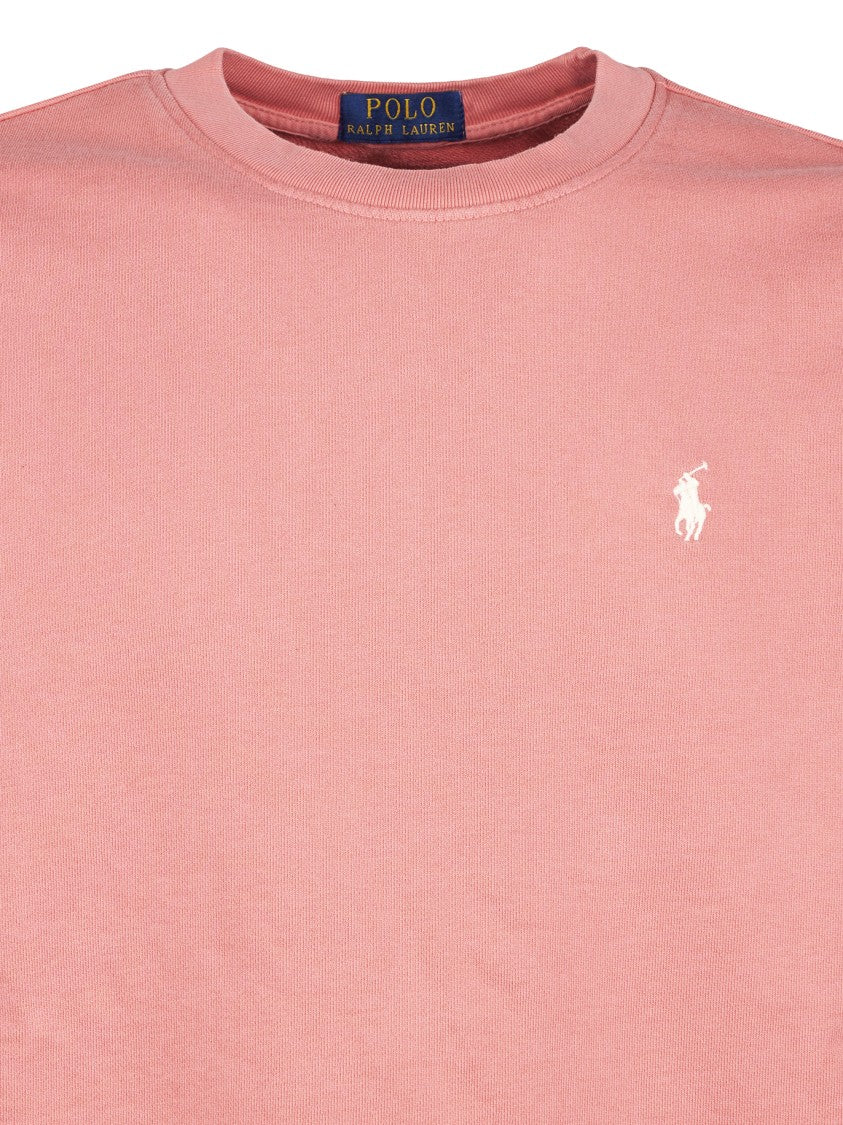 Polo Ralph Lauren Long Sleeve Cotton Sweatshirt With Crew Neckline