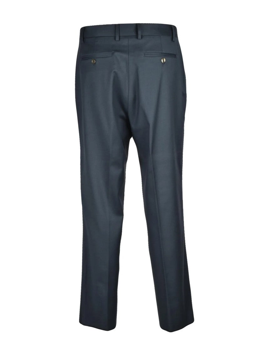 Officina Milanese Green Technical Blend Formal Pants