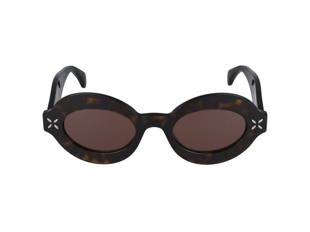 Azzedine Alaïa Havana Aa0059s Tortoiseshell Cutouts Sunglasses