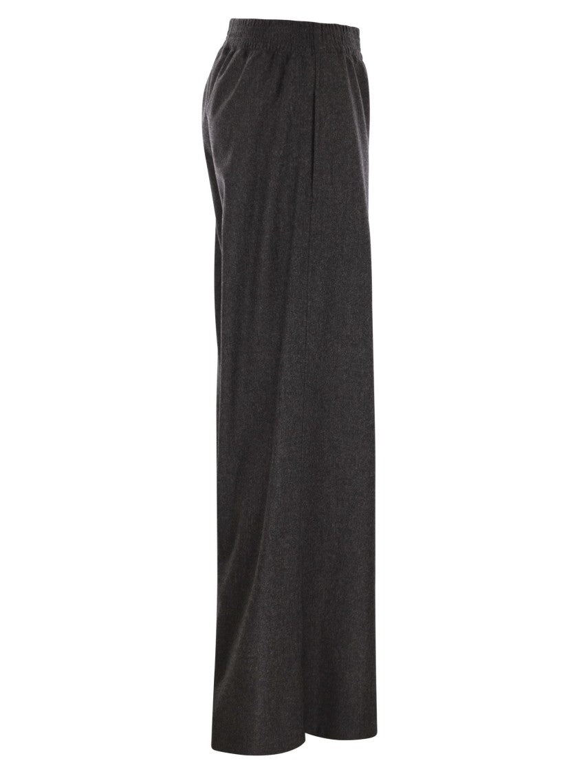 Fabiana Filippi Wide-Leg Trousers In Virgin Wool