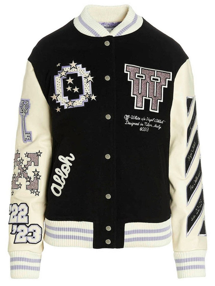 Off-White Wool Bomber Jacket