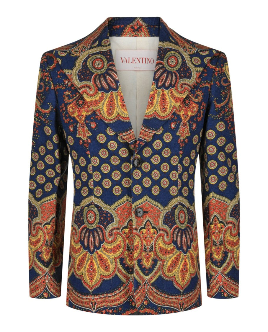 Valentino "Voyage Imaginaire" Single Breasted Blazer