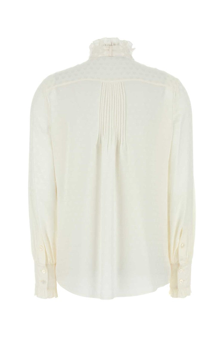 Valentino Garavani White Silk Shirt