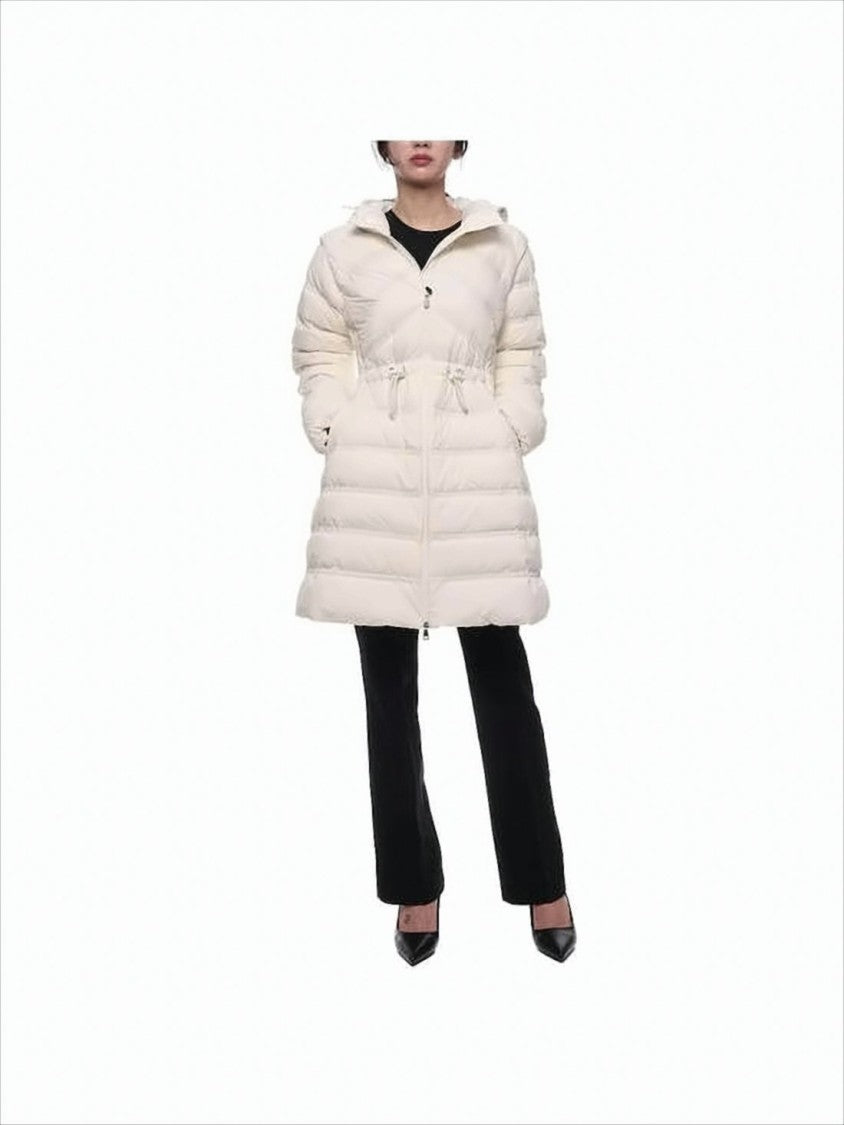 Moncler Quilted Down Coat With Adjustable Drawstring