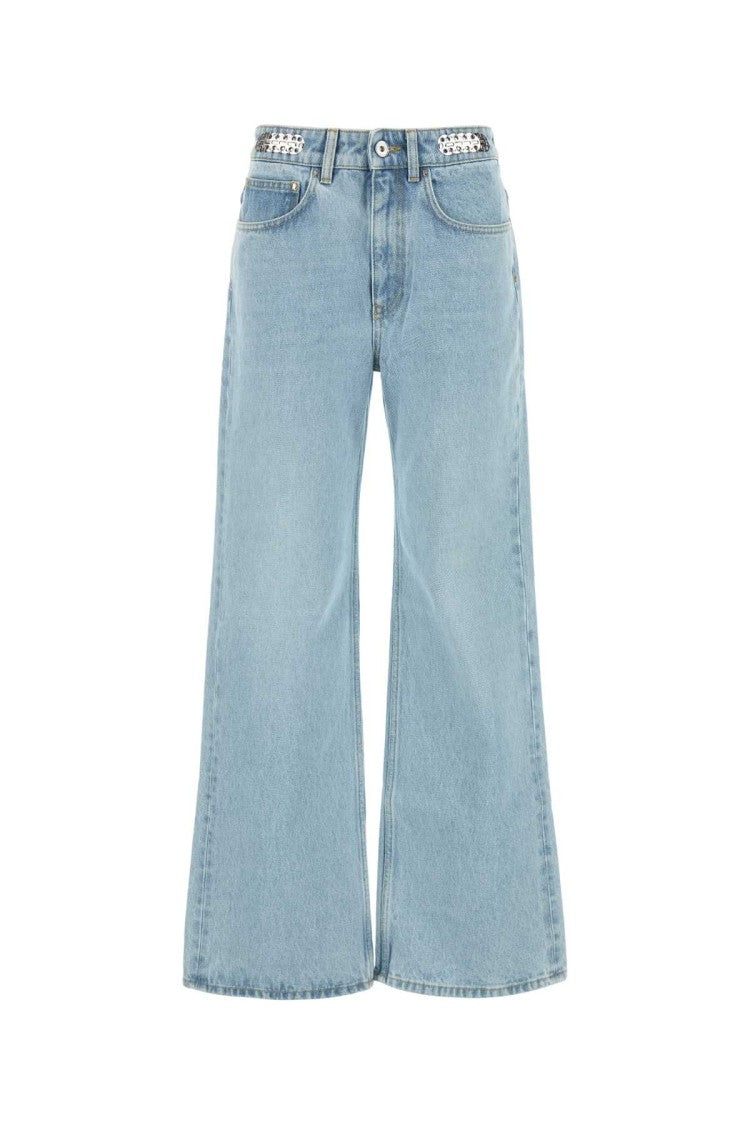 Paco Rabanne Wide-Leg Denim Jeans With High Waist