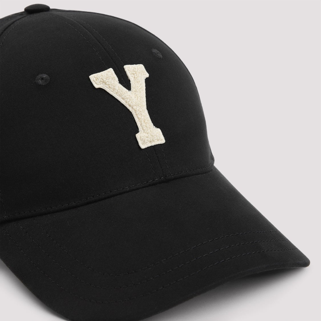 Saint Laurent Black Cotton Baseball Cap