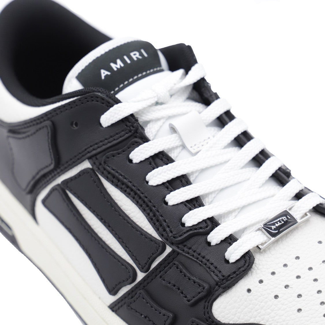 Amiri Black And White Leather Sneakers