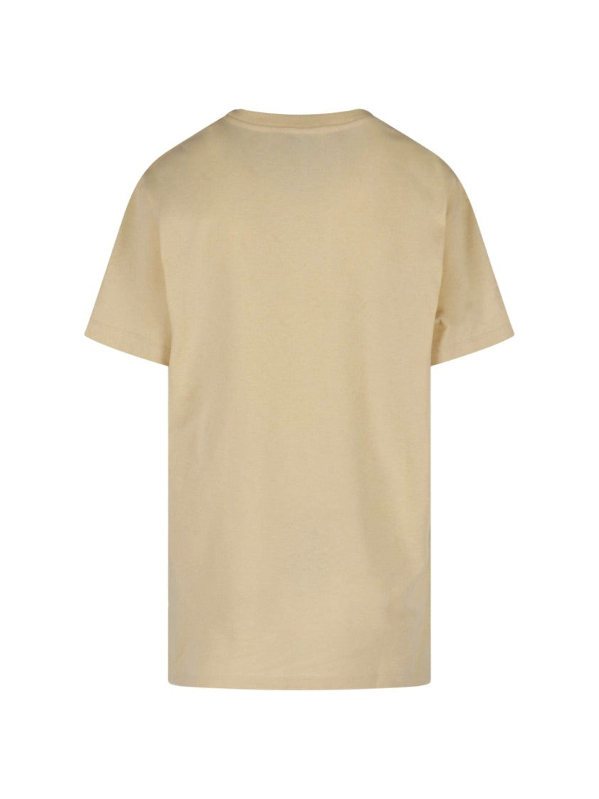 Valentino Cream Panther 60 Lady Cotton T-Shirt