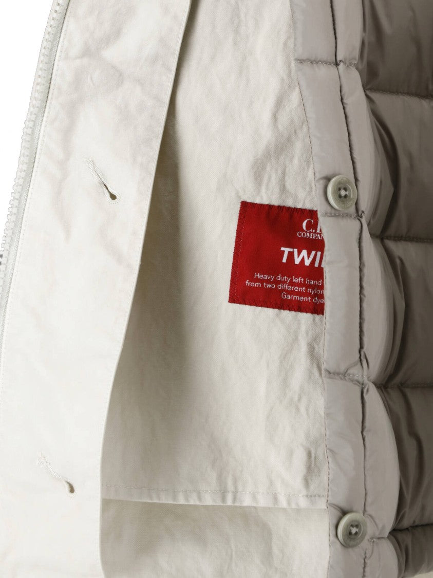 C.P. Company Hooded Jacket With Goggle Lens Detail And Zip Closure