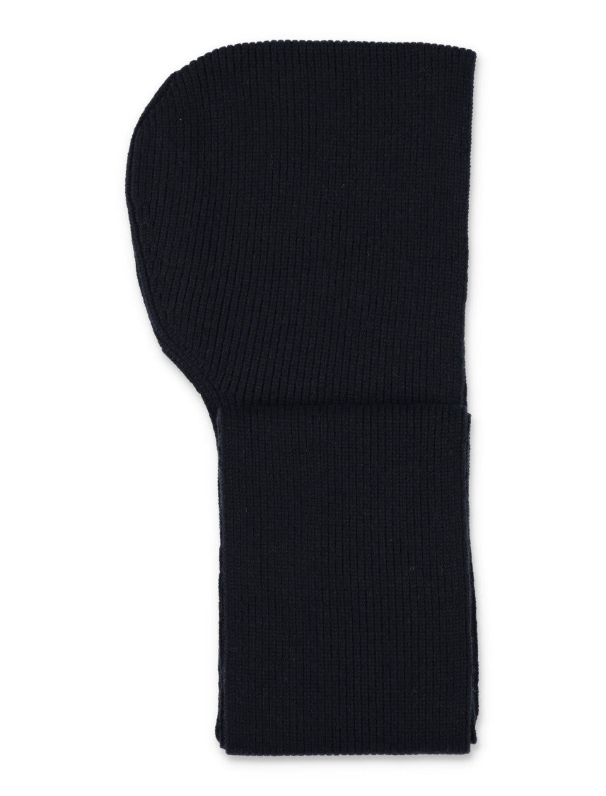 Studio Nicholson Ribbed Knit Hooded Scarf