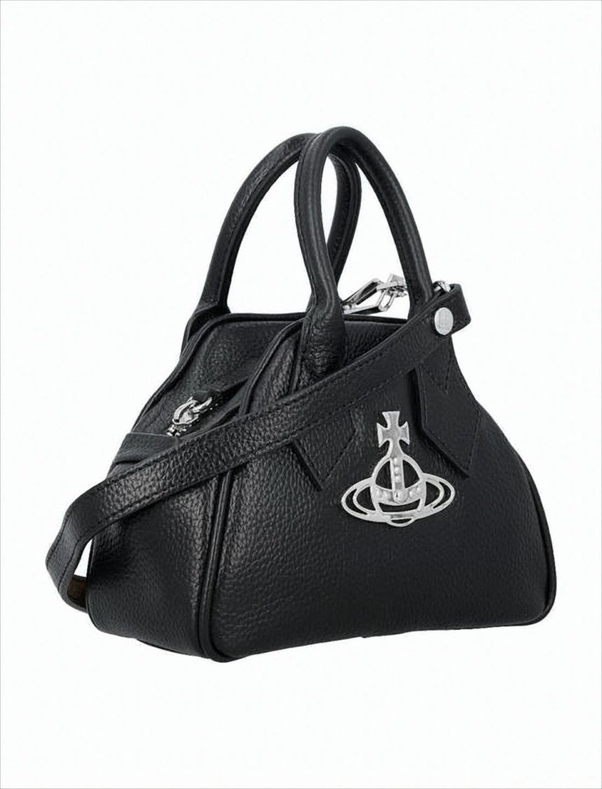 Vivienne Westwood Structured Trapezoidal Shoulder Bag With Metallic Emblem