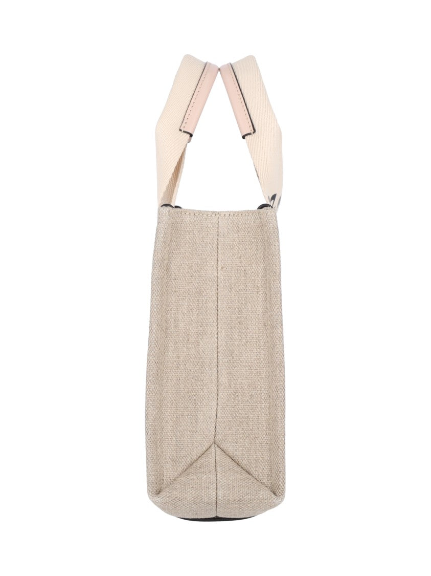 Chloé "Woody" Small Tote Bag Beige