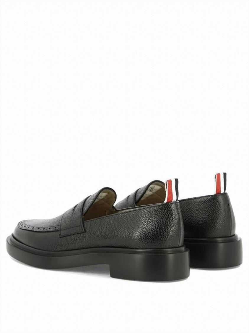 Thom Browne Classic Textured Leather Loafers
