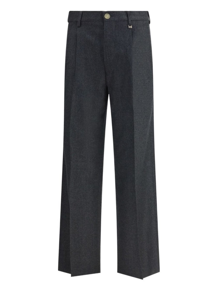 Vivienne Westwood Cropped Wide-Leg Trousers With Two-Tone Design