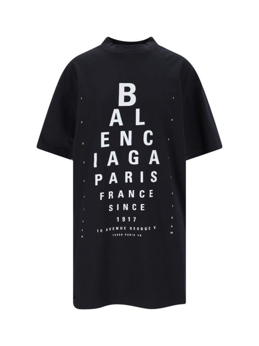 Balenciaga "Optical" T-Shirt – Black