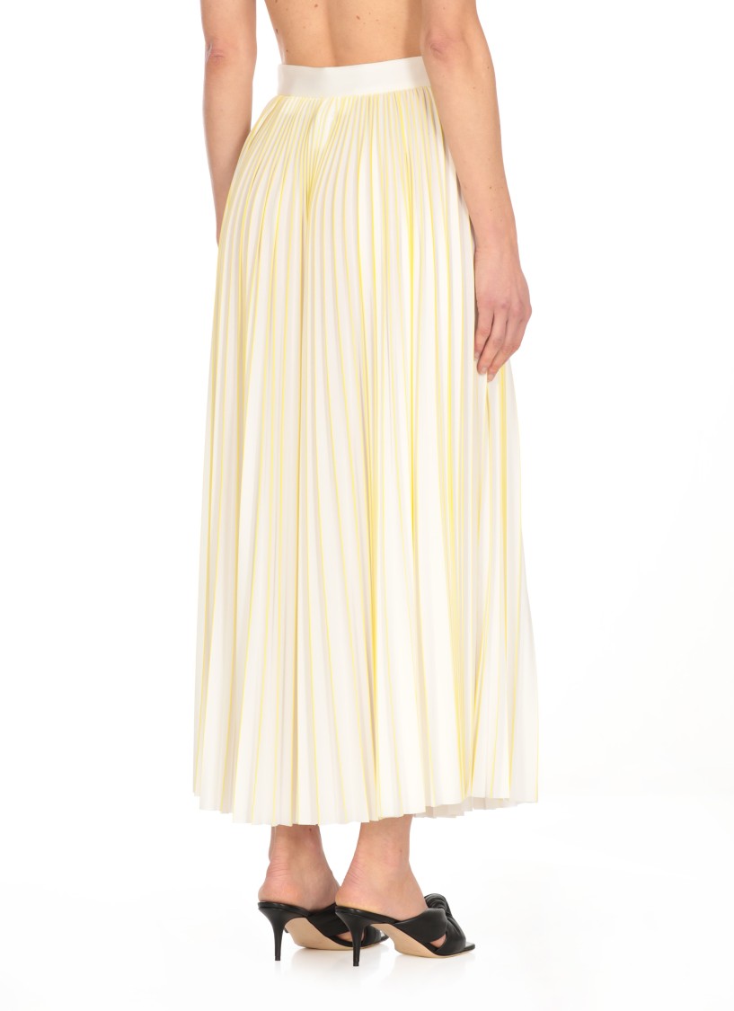 Fabiana Filippi Flowing Pleated Skirt With Contrasting Color Details