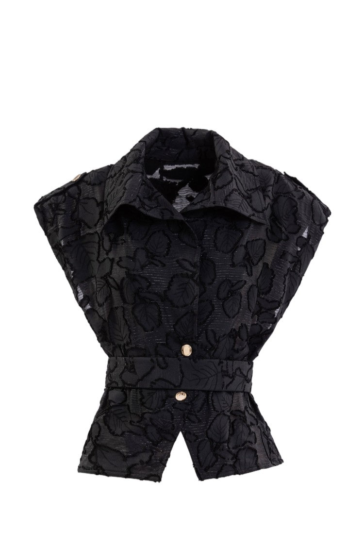Saiid Kobeisy Textured Top And Wide Pants