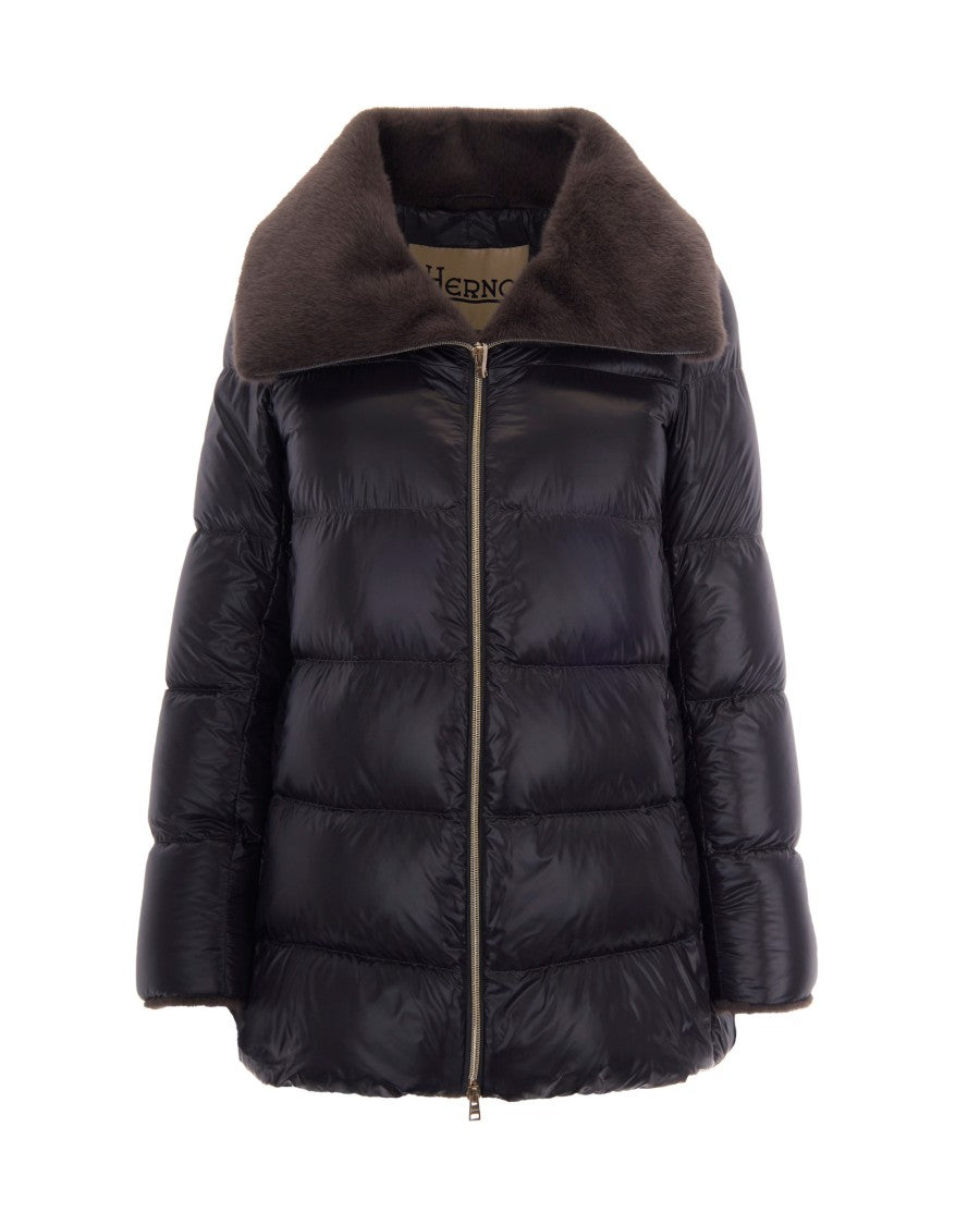 Herno Iron Grey A-Shape Padded Down Jacket