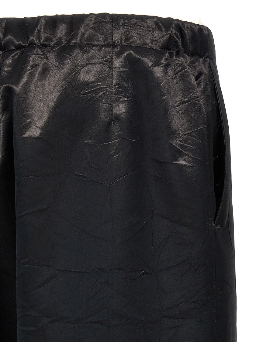 Givenchy Straight Leg Trousers With Shiny Fabric
