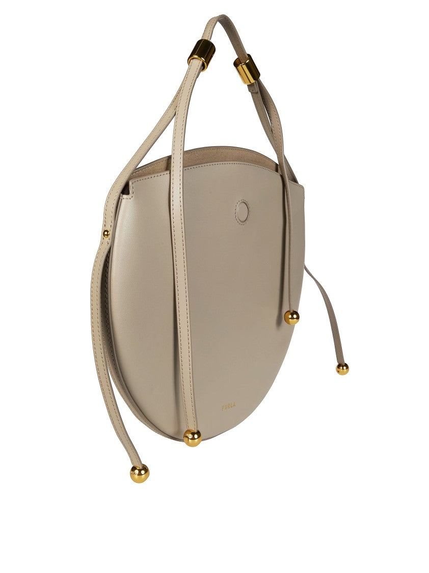 Furla Beige Furla Moonstone M Shoulder Bag