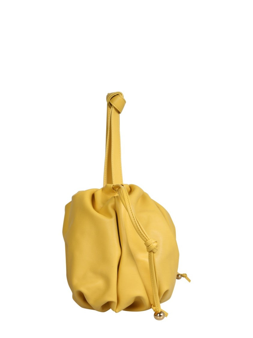 Bottega Veneta Medium Leather Shoulder Bag With Removable Double Handle