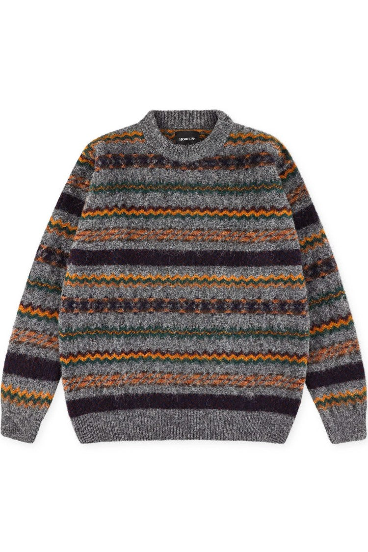 Howlin Shetland Wool Nordic Design Crewneck Sweater