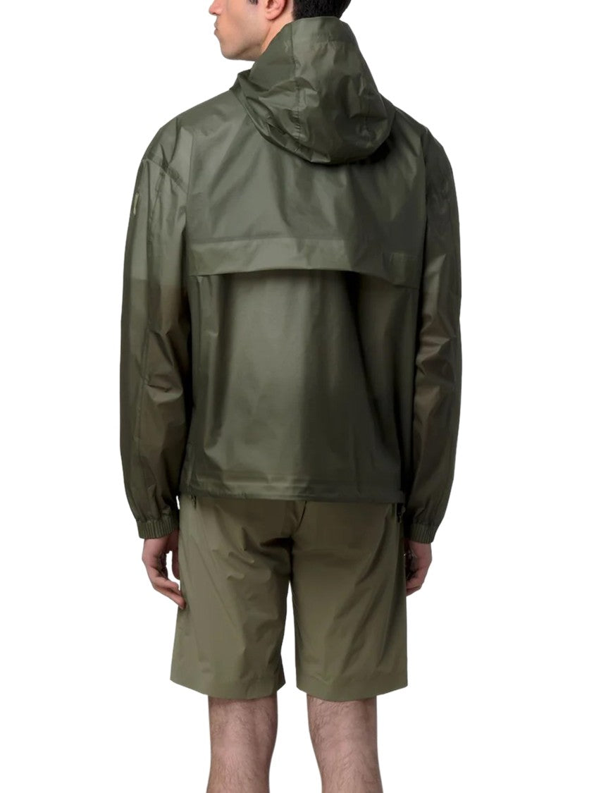 K-Way Lightweight Nylon Jacket With Multicolor Trim