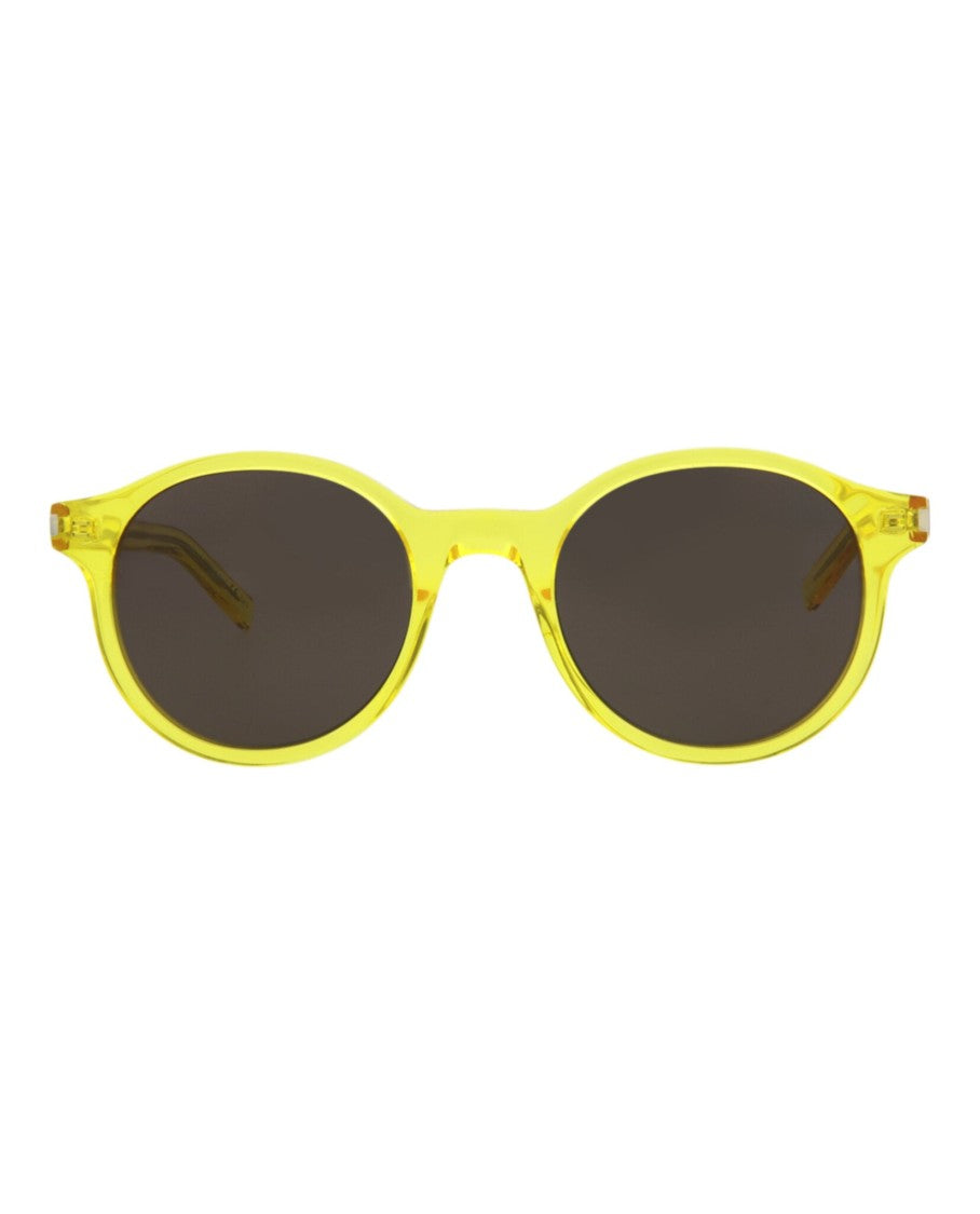 Saint Laurent Round-Frame Acetate Sunglasses