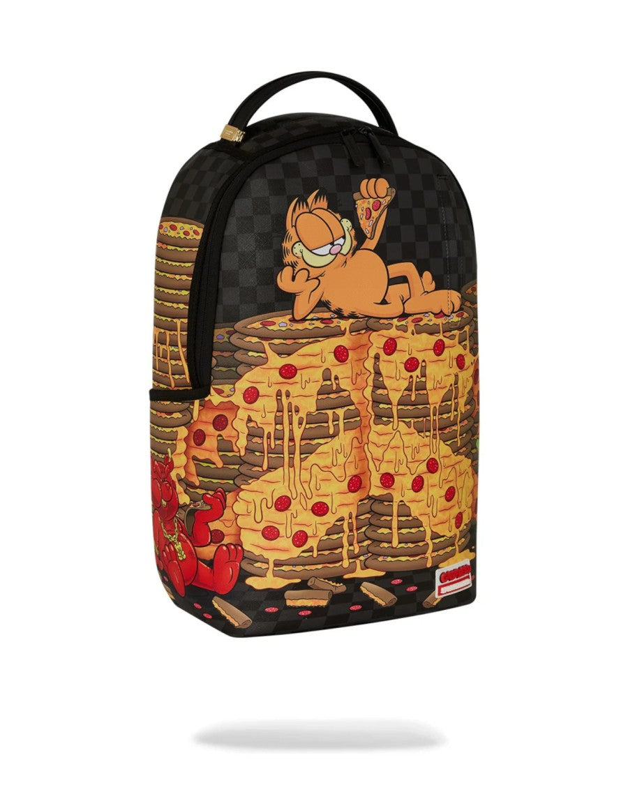 Sprayground Backpack With Playful Cartoon Cat