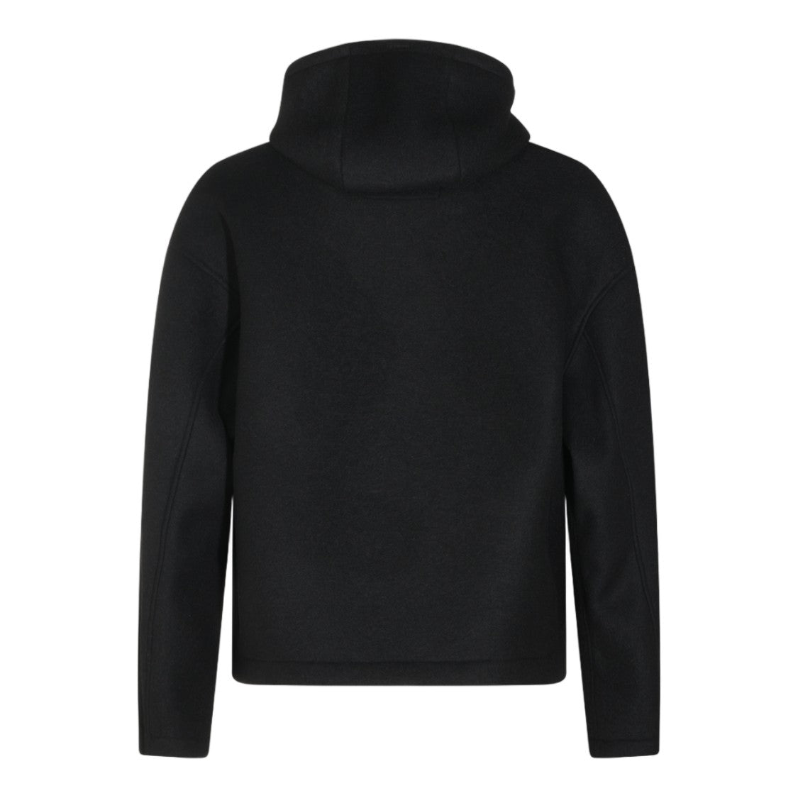 Laminar Streamlined Black Hooded Seam Detail Jacket