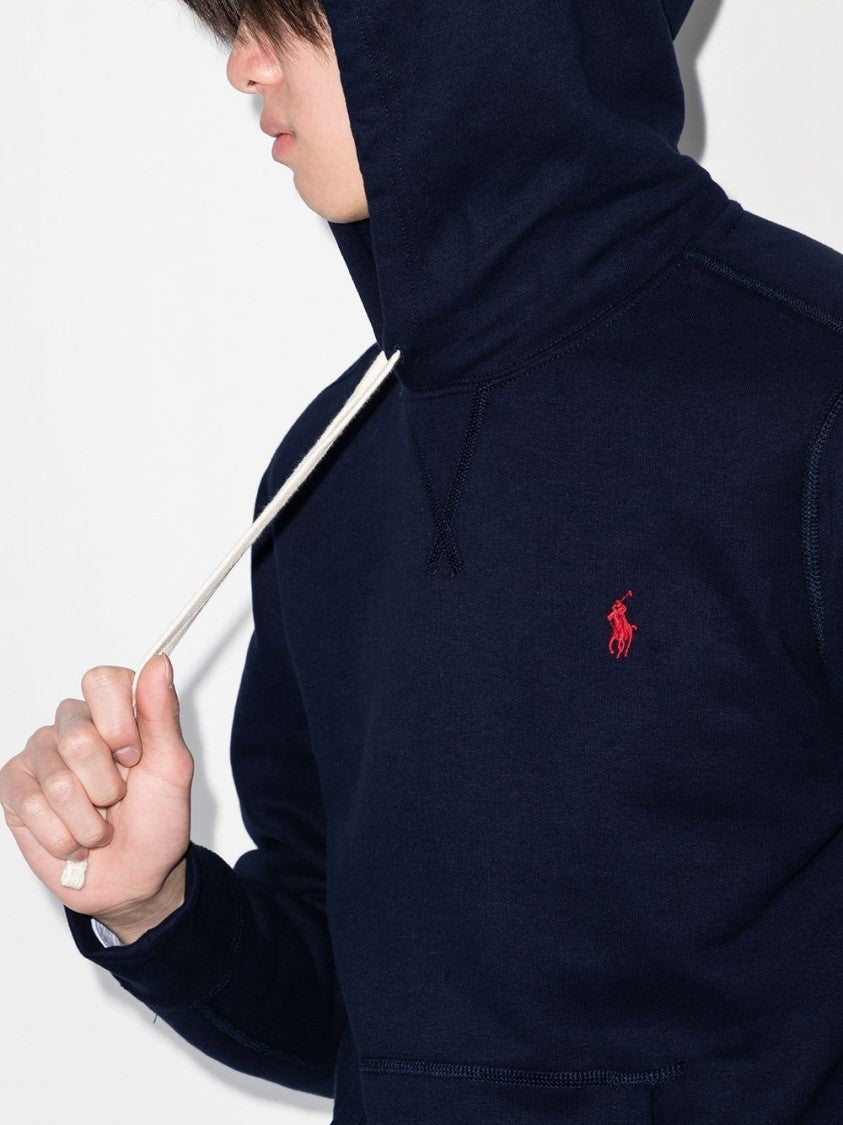 Polo Ralph Lauren Navy Blue Drawstring Embroidered Hoodie